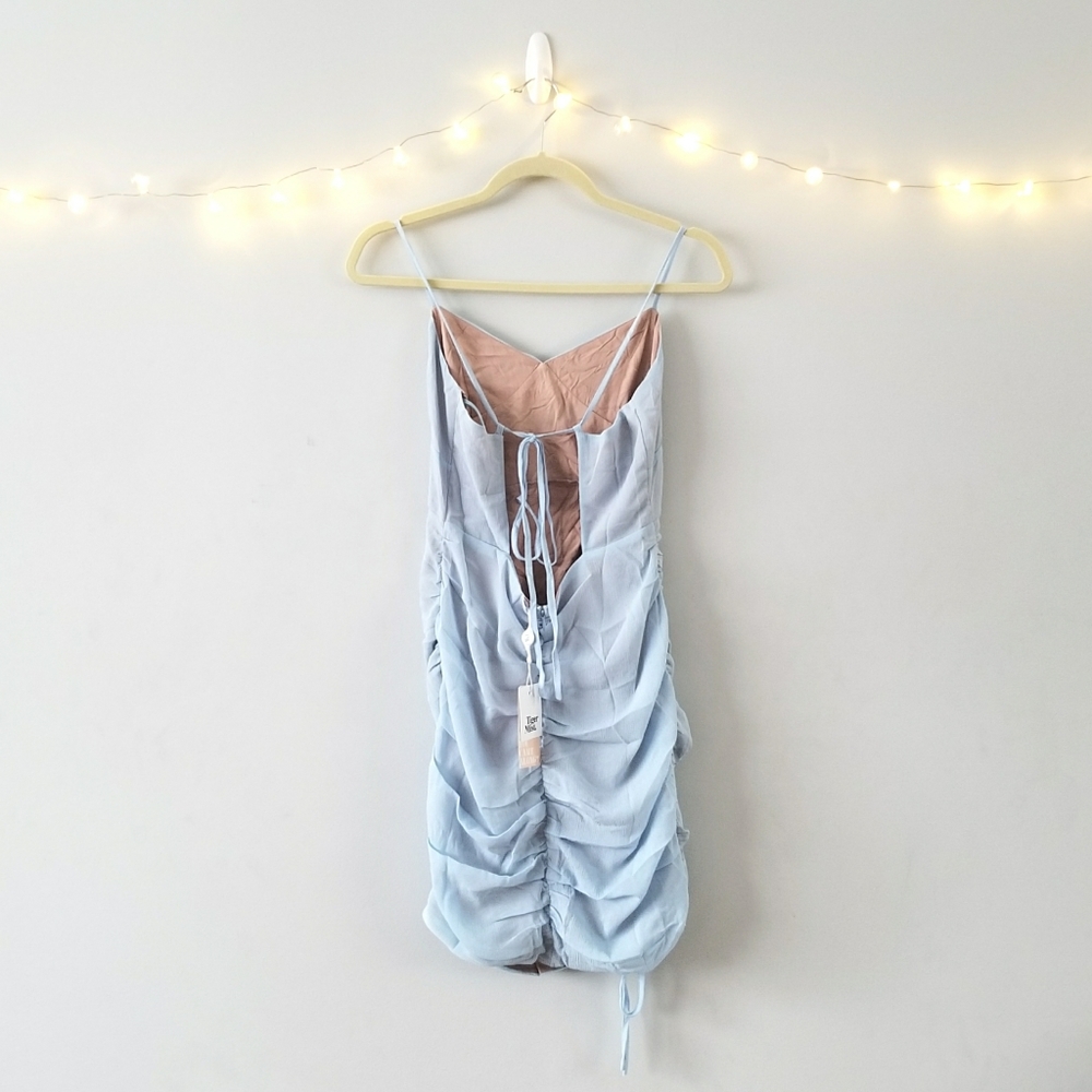Tiger Mist Open Back Ruched Dress - Picture 6 of 7